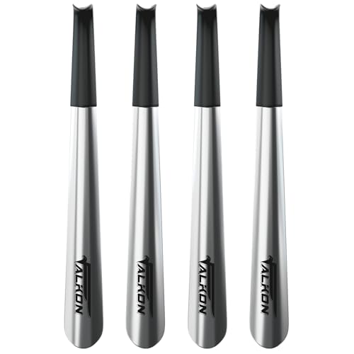 FALKON Schuhlöffel mit langem Griff, 41,9 cm, Metall-Schuhlöffel-Sets für Männer, Frauen und Kinder, silber FALKON Schuhlöffel mit langem Griff, 41,9 cm, Metall-Schuhlöffel-Sets für Männer, Frauen und Kinder, silber von FALKON