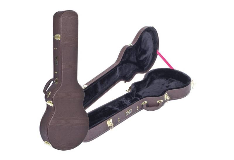 FAME E-Gitarren-Koffer, Singlecut Gitarrenkoffer, Wetterfest, Snakeskin-Optik von FAME