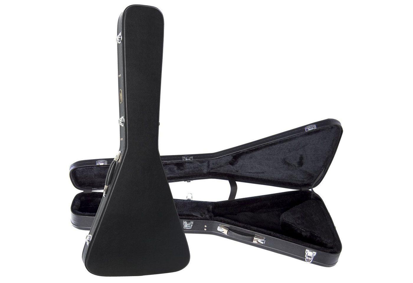 FAME E-Gitarren-Koffer, E-Gitarrenkoffer, Wetterfest, Plüsch-Polsterung von FAME