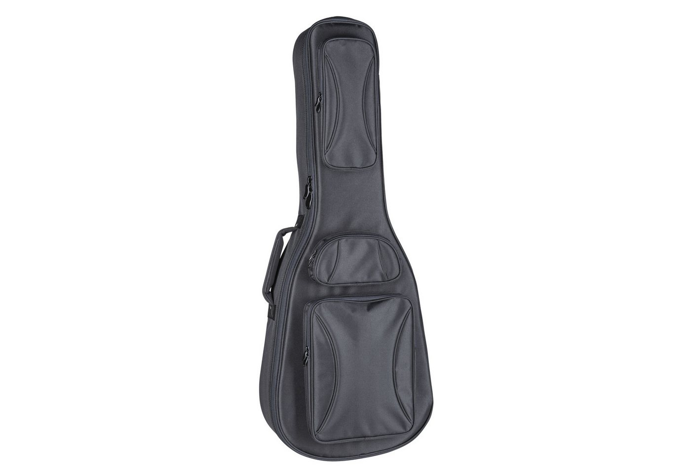 FAME Gitarrentasche (Gitarrenkoffer und Gitarrentaschen, Gitarrentasche Westerngitarre), Gigbag Classic Urban Full Black - Tasche für Westerngitarren von FAME