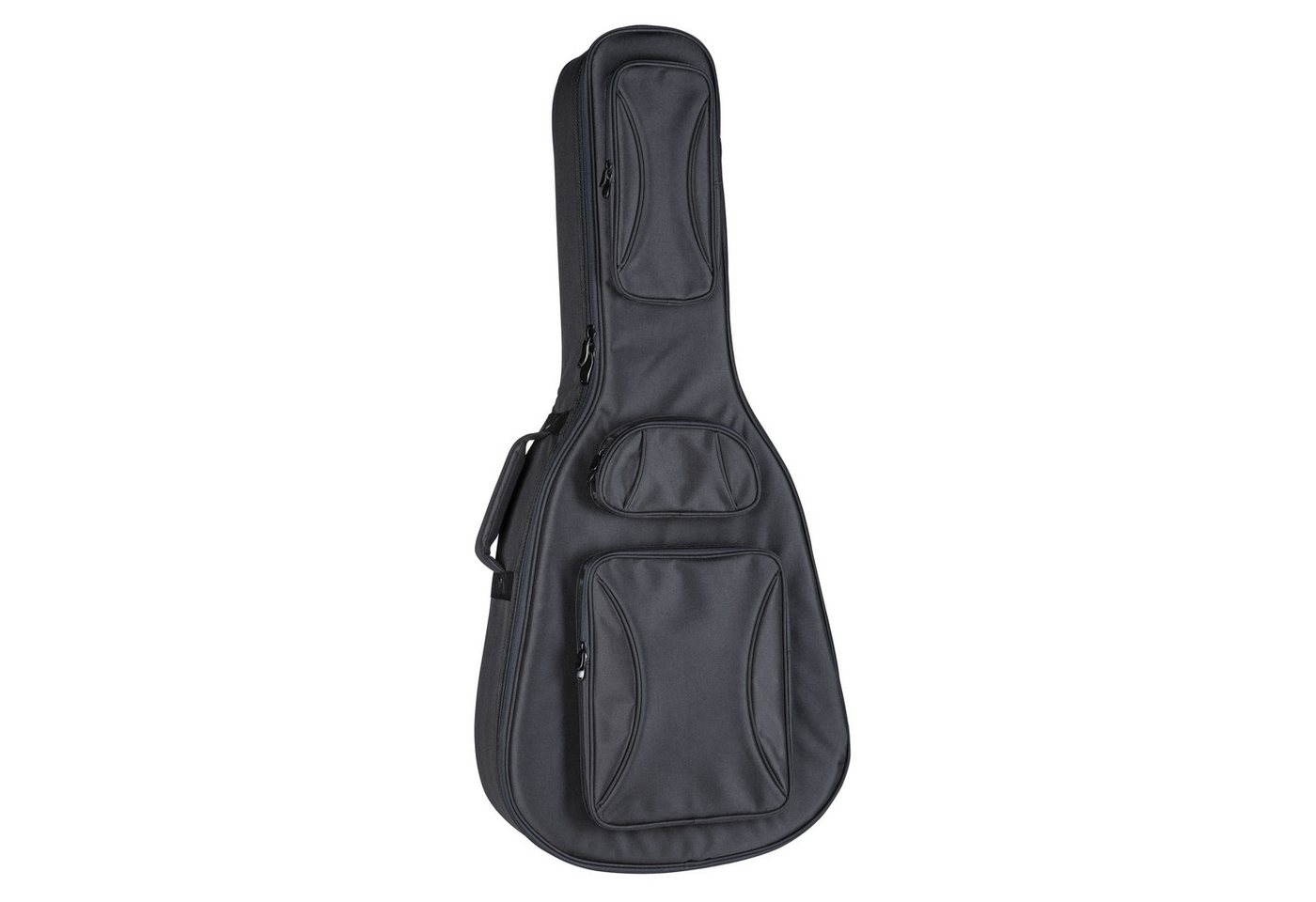 FAME Gitarrentasche (Gitarrenkoffer und Gitarrentaschen, Gitarrentasche Westerngitarre), Gigbag Western Guitar Urban Full Black - Tasche für Westerngitarren von FAME