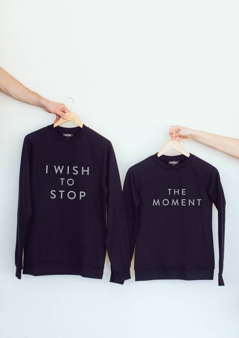 Passende Freunde/Bruder Und Schwester Hoodies Du Ich Papa Mama Sweatshirt Pärchen Langarm-Shirt Schwarz von FAMIBIU