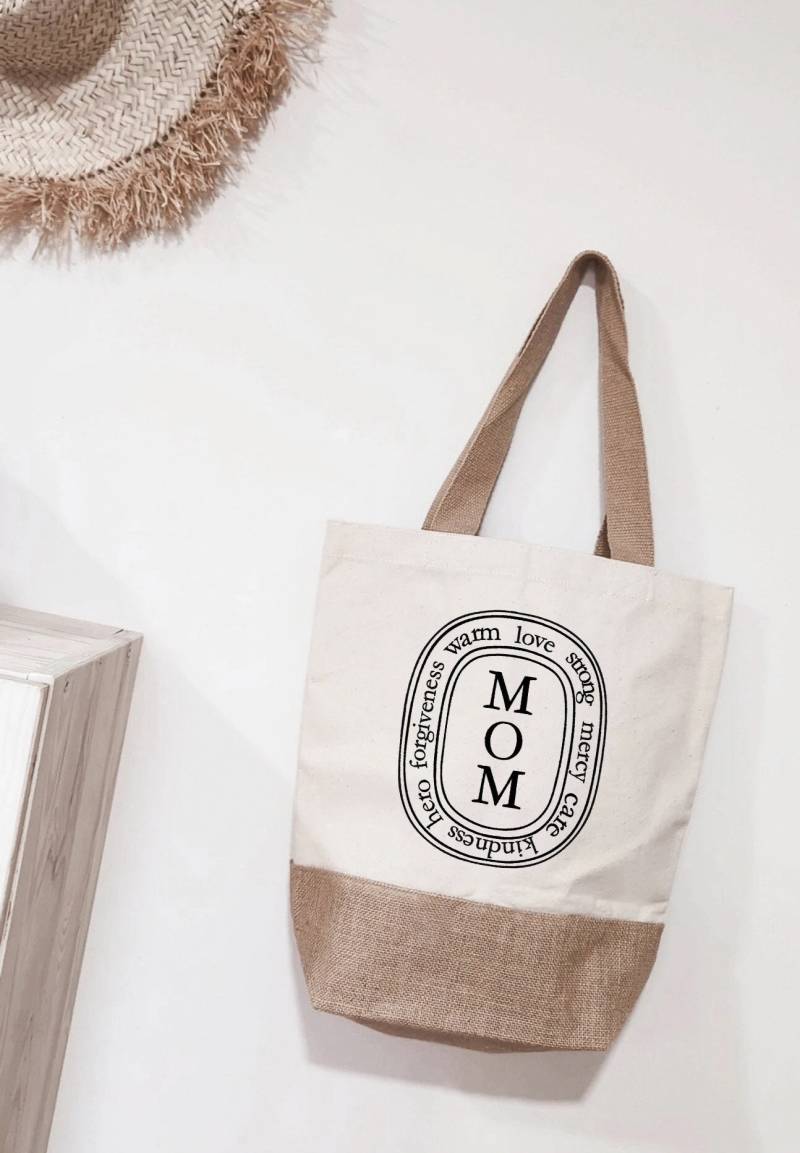Mama Mom Jute Tasche Yemma Ummi Anne Amazigh Diptyque Stil Boho Perfekte Geschenk Idee Trauzeugin Jga Babyshower Schwangerschaft Arabic von FAMJINO