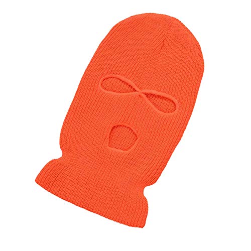 FAMKIT 3-Loch Gestrickte Vollgesichtsabdeckung Winter Sturmhaube Winddicht Warm Knit Full Face Hat Rot für Skifahren Radfahren FAMKIT 3-Loch Gestrickte Vollgesichtsabdeckung Winter Sturmhaube Winddicht Warm Knit Full Face Hat Rot für Skifahren Radfahren von FAMKIT
