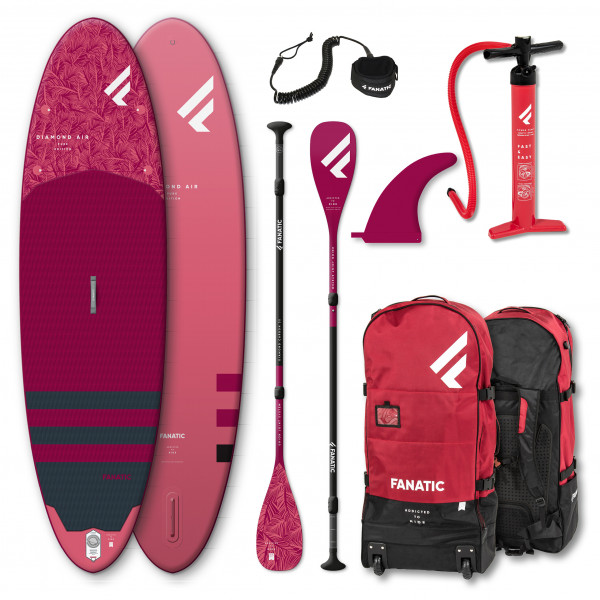 Fanatic - Women's iSUP Package Diamond Air - SUP-Set Gr 9'8'' - 294,6 cm blau/weiß von FANATIC