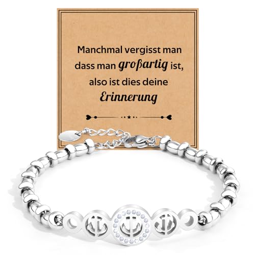FANCIBAND Geschenke für Frauen Edelstahl Armband Anker Damen Geschenk Frau Geschenk für Freundin Teenager MäDchen Tochter Mutter Gute Freunde Schwester Oma Frau Tante Kollegin von FANCIBAND