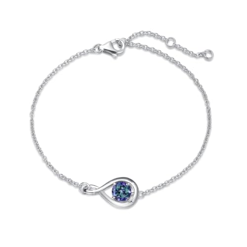 FANCIME Alexandrit Armbänder Juni Geburtstein Armkette 925er Sterlingsilber Weißgold Vergoldet Infinity Armband Feiner Schmuck Jahrestag Geburtstag Geschenke für Mama Frauen Sie FANCIME Alexandrit Armbänder Juni Geburtstein Armkette 925er Sterlingsilber Weißgold Vergoldet Infinity Armband Feiner Schmuck Jahrestag Geburtstag Geschenke für Mama Frauen Sie von FANCIME