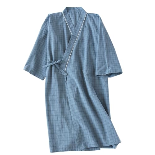 FANCYPUMPKIN Herren-Bademantel im japanischen Stil, Kimono-Pyjama – [Größe L-R4] von FANCYPUMPKIN