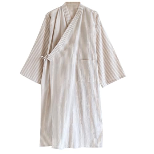 FANCYPUMPKIN Herren-Bademantel im japanischen Stil, Kimono-Pyjama – [Größe L-R6] von FANCYPUMPKIN