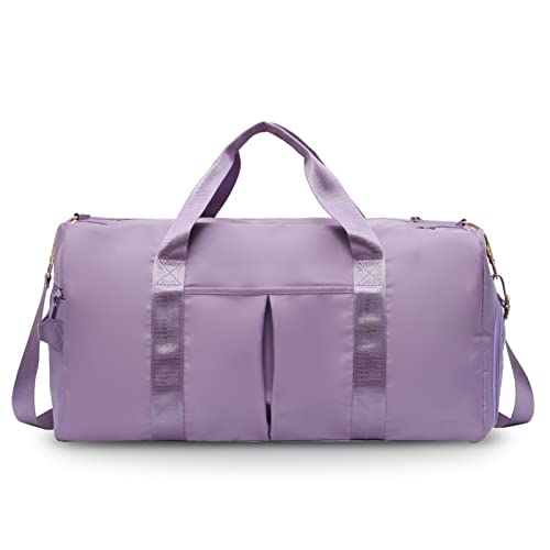 FANDARE 3 in 1 Reisetaschen Handgepäck Ultraleicht Sporttasche Schultertasche Übernachtung Sporttasche Damen Herren Weekender Kliniktasche Schwimmtasche Trainingstasche mit Schuhfach von FANDARE