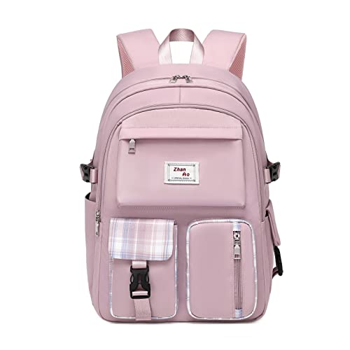 FANDARE Beiläufig Rucksack Schulrucksack Schulranzen Daypacks mit 15.6 Zoll Laptopfach Schultaschen Mädchen Junge Schultaschen für Universität Reisen Freizeit Arbeit Wasserdichtes Polyester Violett von FANDARE