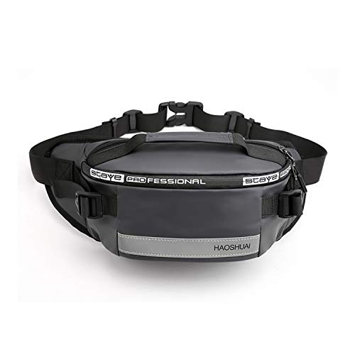 FANDARE Brusttasche Bauchtasche Herren Sling Chest Bag Handtasche Schultertasche Umhängetasche für Schule Reisen Outdoorsport Wandern Radfahren Bergsteigen Waist Pack Dauerhaft Nylon Grau von FANDARE
