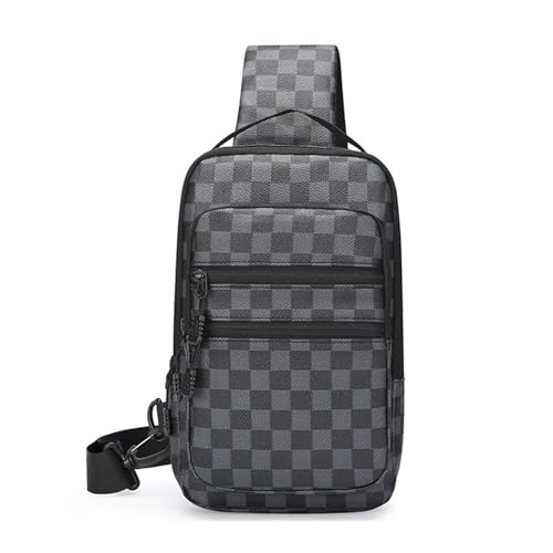FANDARE Brusttasche Herren Brusttasche Junge Sling Bag Schultertaschen Wasserdichtes Leder Brustbeutel Tragtasche für die Brust Reise Brustgurt-Tasche Brustbag Wandern Umhängetasche Schwarzes Quadrat FANDARE Brusttasche Herren Brusttasche Junge Sling Bag Schultertaschen Wasserdichtes Leder Brustbeutel Tragtasche für die Brust Reise Brustgurt-Tasche Brustbag Wandern Umhängetasche Schwarzes Quadrat von FANDARE