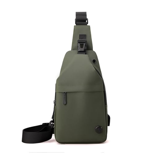FANDARE Brusttasche Herren Messenger-Bags Umhängetasche Men Sling Bag mit Kopfhörerloch Schultertaschen Brustbeutel Tragtasche Brustgurt-Tasche für Reise Schule Wandern Wasserdichtes Nylon Grün FANDARE Brusttasche Herren Messenger-Bags Umhängetasche Men Sling Bag mit Kopfhörerloch Schultertaschen Brustbeutel Tragtasche Brustgurt-Tasche für Reise Schule Wandern Wasserdichtes Nylon Grün von FANDARE