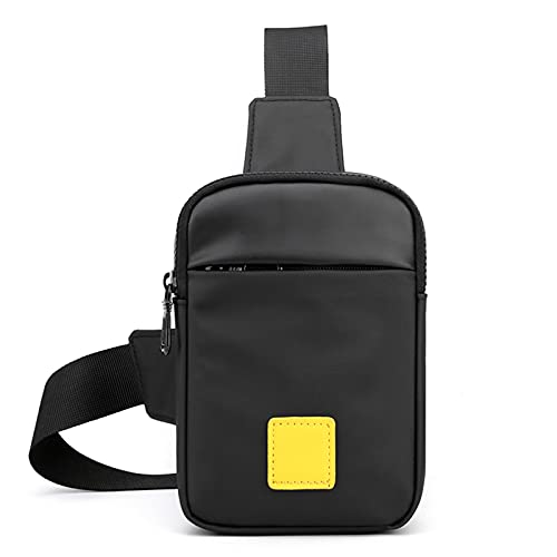 FANDARE Brusttasche Herren Tasche Umhängen Hüfttasche Sling Bag Umhängetaschen Schultertasche Sporttasche für Freien Reisen Wandern Hiking Joggen DaypacksSchwarz von FANDARE