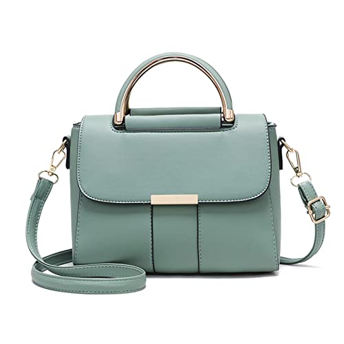 FANDARE Damen Handtaschen Elegant Handy Umhängetasche Crossbody Tasche PU Leder Schultertasche Frauen Handytasche zum Umhängen Schultertasche Portemonnaie Geldbörse Damentasche Grün von FANDARE