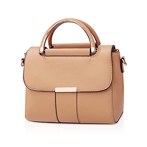 FANDARE Damen Handtaschen Elegant Handy Umhängetasche Crossbody Tasche PU Leder Schultertasche Frauen Handytasche zum Umhängen Schultertasche Portemonnaie Geldbörse DamentascheKhaki von FANDARE