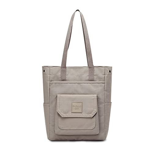 FANDARE Damen Henkeltaschen Handtasche Damen-Shopper Umhängetasche Frauen Schultertaschen Schulterbeutel Shopper Tote Reise Schulterriemen Abendtasche Citytasche Laptop-Schultertaschen Cremeweiß von FANDARE