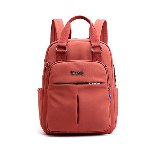 FANDARE Damen Rucksäcke Laptop Handtasche Schulrucksack Schultasche Mädchen Schulranzen mit USB Reise Tagesrucksack Teenager Daypacks für Uni Büro Alltag Freizeit Campus Wandern Dauerhaft Nylon Orange von FANDARE