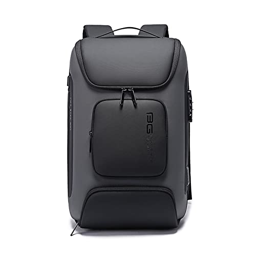 FANDARE Diebstahlsicherung Rucksack Laptop Handgepäck Wasserdicht Schulrucksack mit USB-Ladeanschluss Herren mit 15.6 Zoll Laptopfach Rucksäcke zum Business Arbeit Reise Schulranzen Daypacks Grau von FANDARE