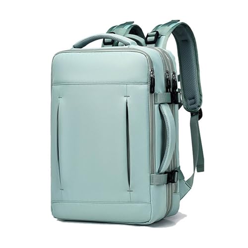 FANDARE Erweiterbarer Laptop-Rucksack Herren Damen Sporttasche Reisetasche Handtasche 24-42L Handgepäck Schulrucksack Flugzeug Geschäft Arbeiten Reisen Weekender Tagesrucksack Daypacks Grün von FANDARE