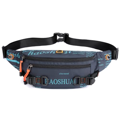 FANDARE Herren Brusttasche Ultraleicht Bauchtasche Sling Crossbody Bag Umhängetasche Bodybag Männertasche Messenger-Bags Schultertasche Arbeitstasche Reisetaschen Handgepäck Nylon Dunkelblau von FANDARE