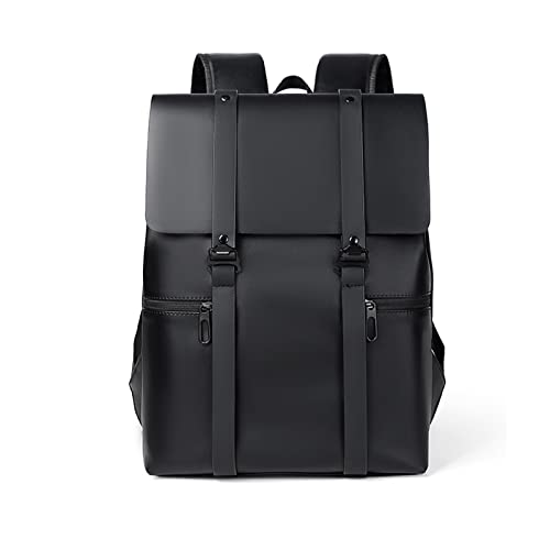 FANDARE Herren Schulrucksack Geschäft Rucksack Schulrucksack Daypacks wasserdichtes PU Schultaschen Leichter Teenager Schultasche Schulranzen Laptop Tasche für Jungen Reisen Hochschule Sport Schwarz von FANDARE