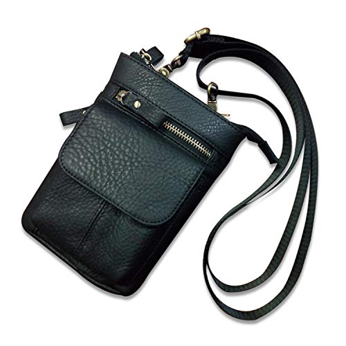 FANDARE Hüfttaschen Herren Umhängetasche Gürteltasche Bauchtasche, mit Aluminiumkarabiner Multifunktional Outdoorsport Messenger Tasche Wasserdicht Leder Schwarz Grau FANDARE Hüfttaschen Herren Umhängetasche Gürteltasche Bauchtasche, mit Aluminiumkarabiner Multifunktional Outdoorsport Messenger Tasche Wasserdicht Leder Schwarz Grau von FANDARE