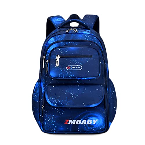 FANDARE Kinderrucksack Schulranzen Mehrfarbig Schultaschen Jungen Mädchen Schulrucksack Schultasche für 3-6 Klasse Kind Schüler Reise Kindergartentasche Rucksack Wasserdicht Nylon Saphir L von FANDARE