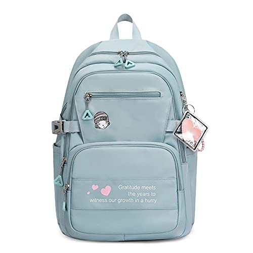 FANDARE Kinderrucksack Schulranzen Schultaschen Jungen Mädchen Schulrucksack Kinder Schultasche Rucksack Damen Klein für Schüler Outdoor Reise Daypacks Rucksack Dauerhaft Nylon Blau von FANDARE