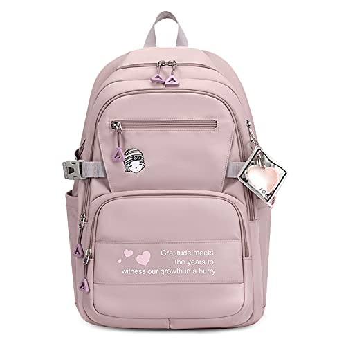 FANDARE Kinderrucksack Schulranzen Schultaschen Jungen Mädchen Schulrucksack Kinder Schultasche Rucksack Damen Klein für Schüler Outdoor Reise Daypacks Rucksack Dauerhaft Nylon Violett von FANDARE