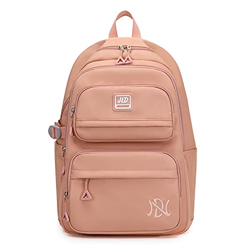 FANDARE Kinderrucksack Schulranzen Schultaschen Jungen Mädchen Schulrucksack Kinder Schultasche für Schüler Outdoor Reise Daypacks Kindergartentasche Rucksack Wasserdicht Nylon Rosa von FANDARE