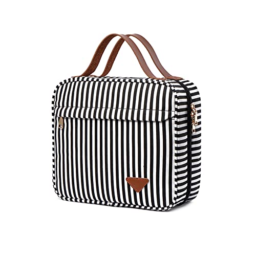 FANDARE Kulturbeutel Damen Kosmetiktasche Herren Kulturtasche zum Aufhängen Große Kosmetiktasche Organizer Make-up-Tasche Schminktasche Waschtasche Schminktasche Schwarz von FANDARE