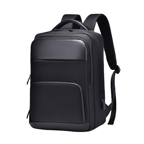 FANDARE Laptop-Rucksack Reiserucksack Klassisch Handgepäck mit USB-Ladeanschluss Rucksack Herren Schulrucksack Arbeit Schulranzen Reisen Tagesrucksack Daypacks für 15.6 Zoll-Laptop Schwarz von FANDARE