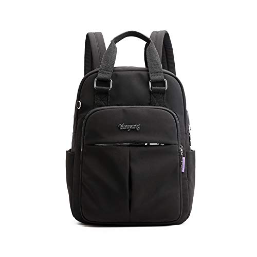 FANDARE Laptop Rucksäcke Schulrucksack Damen Schultasche Mädchen Schulranzen mit USB Reise Tagesrucksack Teenager Daypacks für Uni Büro Alltag Freizeit Campus Wandern Dauerhaft Nylon Schwarz von FANDARE