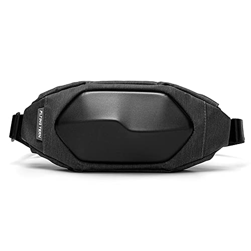 FANDARE Leicht Brusttasche Joggen Bauchtasche Gürteltasche Hüfttasche Sling Bag Schultertasche Umhängetasche Wasserdicht Sporttasche für Herren Damen Kinder Reisen Wandern Hiking Rucksack Schwarz New von FANDARE