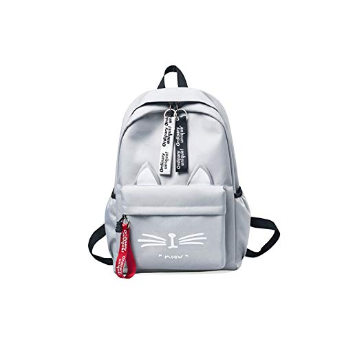 FANDARE Mädchen Schulrucksack Casual Daypack Teenager Schultasche Rucksäcke School Bag für Reise Einkaufen Schule Hochschule wasserdichte Oxford-Stoff Schulranzen Grau von FANDARE