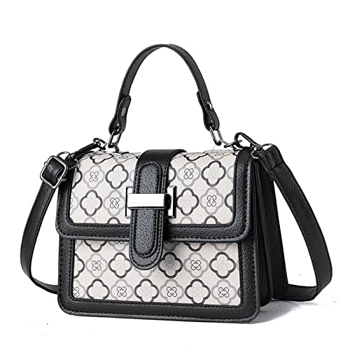 FANDARE Mode Damen Handtasche Schultertasche PU-Leder Tragetasche Schachbrett Umhängetasche Wasserdicht Henkeltaschen Tote Beutel für Arbeit Schule Shopper Reise Blumen FANDARE Mode Damen Handtasche Schultertasche PU-Leder Tragetasche Schachbrett Umhängetasche Wasserdicht Henkeltaschen Tote Beutel für Arbeit Schule Shopper Reise Blumen von FANDARE