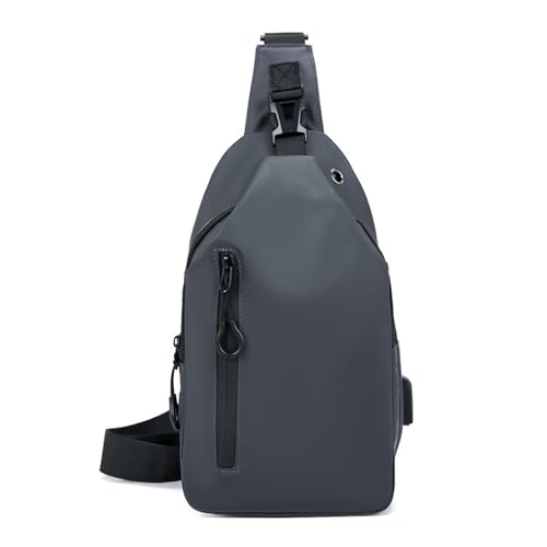 FANDARE Modernes Brusttasche Herren Sport Umhängetasche Sling Crossbody Bag Manner Leichte Bauchtasche mit Brustgurt Wasserdichtes PU Messenger-Bags Schultertaschen für Reise Wandern Bodybag Grau FANDARE Modernes Brusttasche Herren Sport Umhängetasche Sling Crossbody Bag Manner Leichte Bauchtasche mit Brustgurt Wasserdichtes PU Messenger-Bags Schultertaschen für Reise Wandern Bodybag Grau von FANDARE