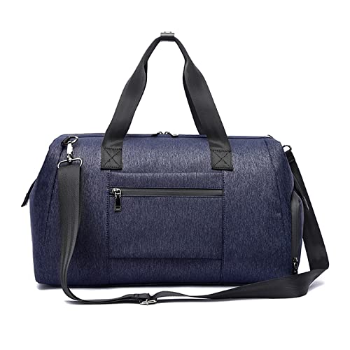 FANDARE Reisetasche Große Sporttasche Schultertasche Tote Handtasche Männer Weekender Tasche Kliniktasche Schwimmtasche mit Schuhfach Trainingstasche für Frauen Männer Crossbody Bag Dunkelblau von FANDARE