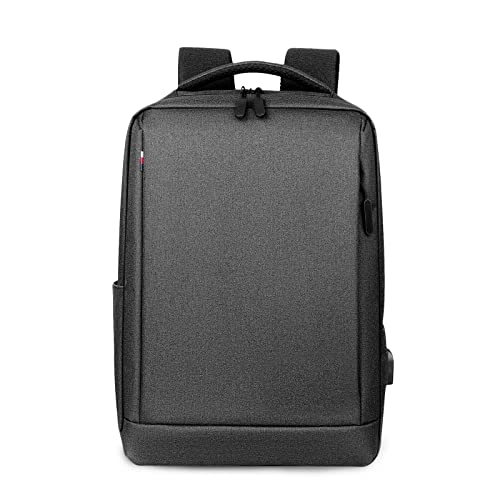 FANDARE Rucksack Laptop Wasserdicht Handgepäck Rucksack Schulrucksack Herren mit USB-Ladeanschluss Rucksäcke mit 15.6 Zoll Laptopfach für Business Arbeit Reise Schulranzen Daypacks Dunkelgrau A von FANDARE