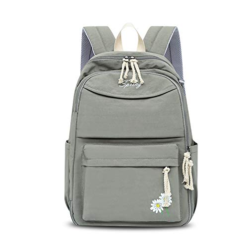 FANDARE Rucksack Schule Schulrucksack Herren Damen Rucksäcke Schultasche Casual Daypacks Junge Mädchen Schulranzen Teenager für Reise Uni Büro Einkaufen Alltag Freizeit Campus Wandern Grün von FANDARE