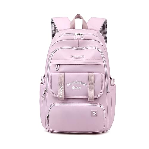 FANDARE Schulranzen Mädchen Schulrucksack Schultasche Kinderrucksack Jungen Handgepäck Rucksack Schulrucksack Mädchen Teenager Hochschule Schultertasche für Outdoor Reisen Schule Daypacks Lila von FANDARE