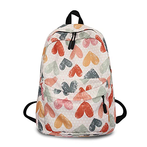 FANDARE Schulrucksack Mädchen Schulranzen Jungen Rucksäcke Schule Rucksäcke Laptop Schultasche Tagesrucksack Casual Daypacks für Damen Herren Reisen Alltag Freizeit Campus Wandern Liebe von FANDARE