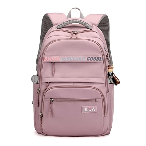 FANDARE Schulrucksack Rucksack Schule Schultasche Rucksack Schulranzen für Teenager Jungen Mädchen Schüler Outdoor Reise Daypacks Freizeitrucksack Rucksack Wasserdicht Nylon Lila von FANDARE