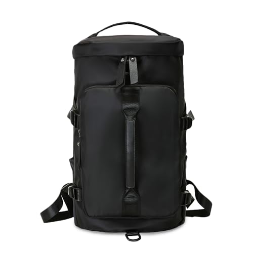 FANDARE Sporttasche Reisetasche Lässiger Laptop Rucksack Herren Damen Weekender mit Schuhfach Ryanair Handgepäck Fitnesstasche Trainingstasche Badetasche Reisetasche Urlaubstasche Schwarz von FANDARE