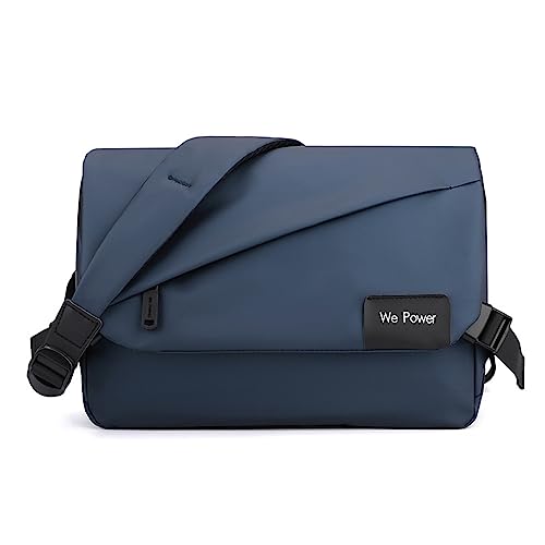 FANDARE Ultraleich Umhängetasche Herren Schultertasche Männer Hängetasche Arbeitstasche Nylon Messenger Bag für Alltag Freizeit Arbeit Büro Reisen Schule Wasserdicht Herren-Schultertaschen Dunkelblau von FANDARE