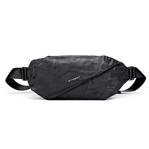 FANDARE Ultraleicht Brusttasche Sling Rucksack Daypacks Sport-Schultertaschen für Herren Schultertasche Umhängetasche für Outdoor Sport Wandern Radfahren Reisen Wasserdicht Nylon Camo C von FANDARE