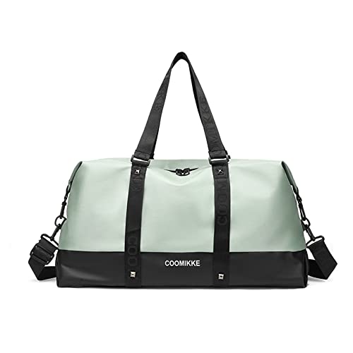 FANDARE Ultraleicht Reisetaschen Sporttasche Klassische Sporttaschen Herren Damen Handgepäck Weekender Umhängetasche Übernachtung Weekender Schwimmtasche Trainingstasche Tote Bag Grün von FANDARE