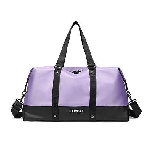 FANDARE Ultraleicht Reisetaschen Sporttasche Klassische Sporttaschen Herren Damen Handgepäck Weekender Umhängetasche Übernachtung Weekender Schwimmtasche Trainingstasche Tote Bag Lila von FANDARE